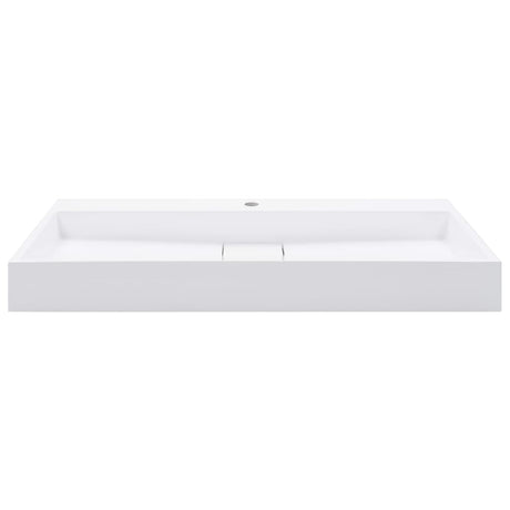 Vidaxl Washbasin 100x46x11 cm Mineral støbt marmor støbt hvid