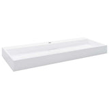 Vidaxl Washbasin 120x46x11 cm Mineral støbt marmor støbt hvid