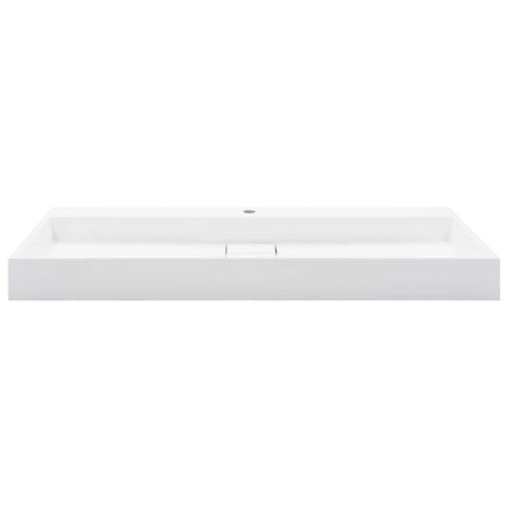 Vidaxl Washbasin 120x46x11 cm Mineral støbt marmor støbt hvid