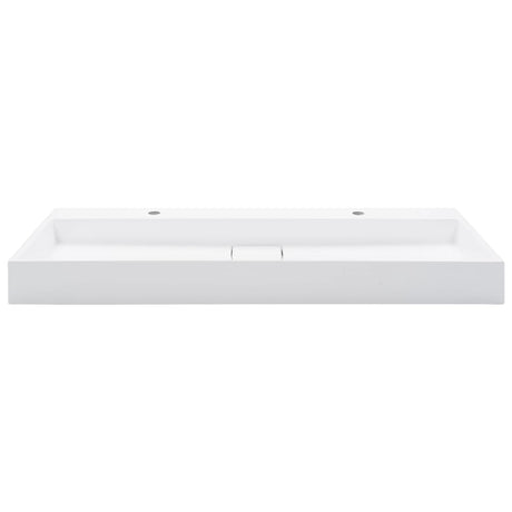 Vidaxl Washbasin 120x46x11 cm Mineral støbt marmor støbt hvid