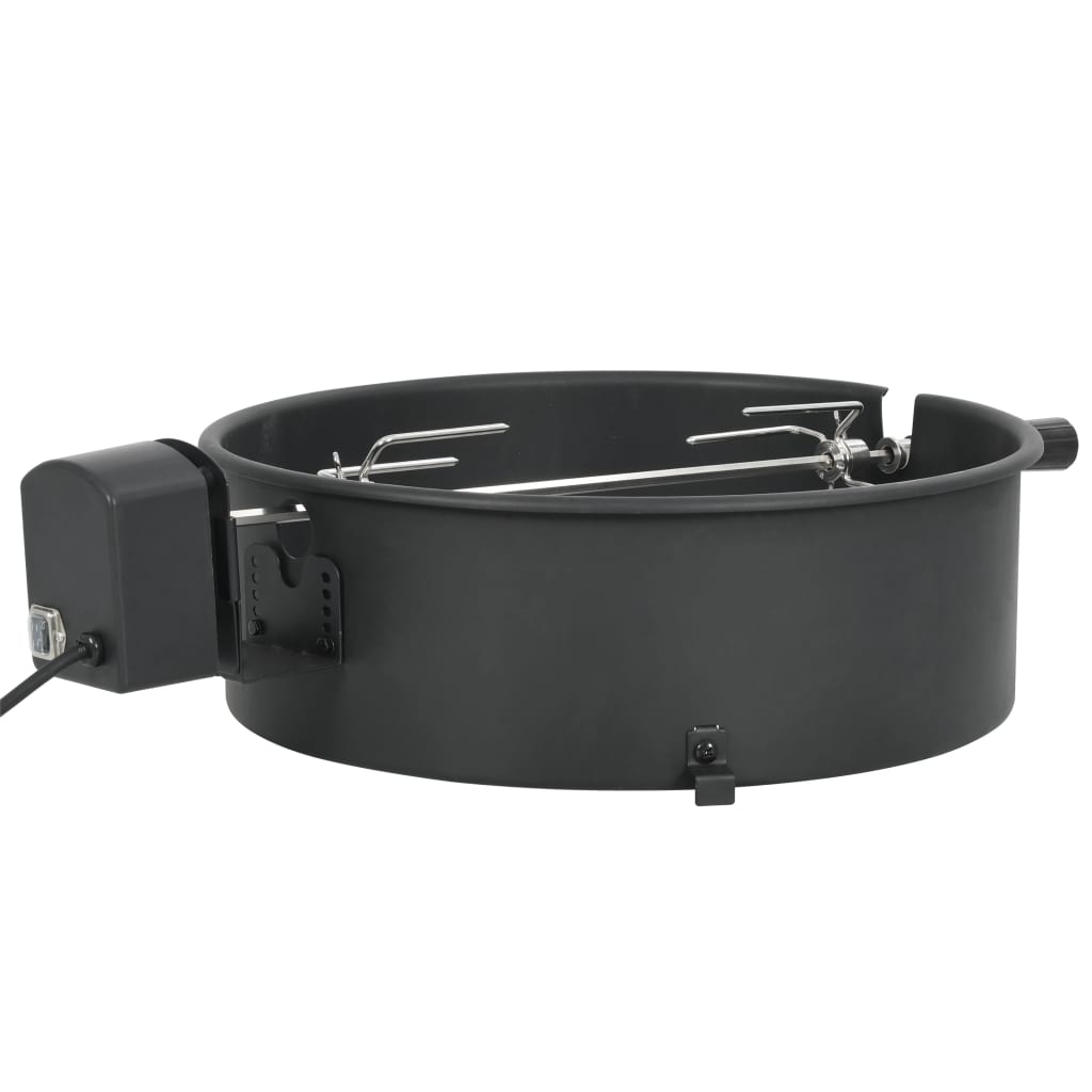 Vidaxl BBQ Rotisserie Ring 47 cm sort
