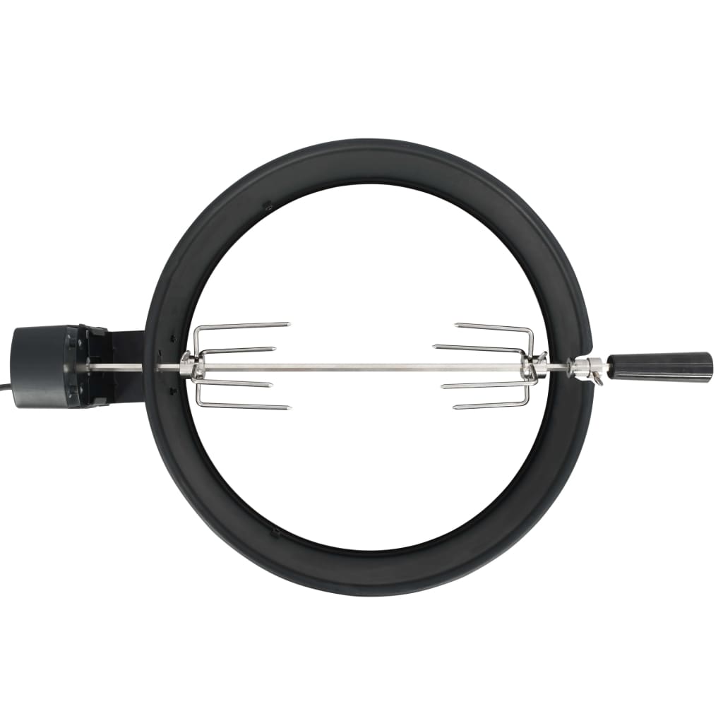Vidaxl BBQ Rotisserie Ring 47 cm sort