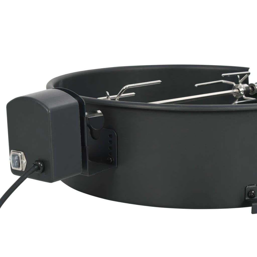 Vidaxl BBQ Rotisserie Ring 47 cm sort
