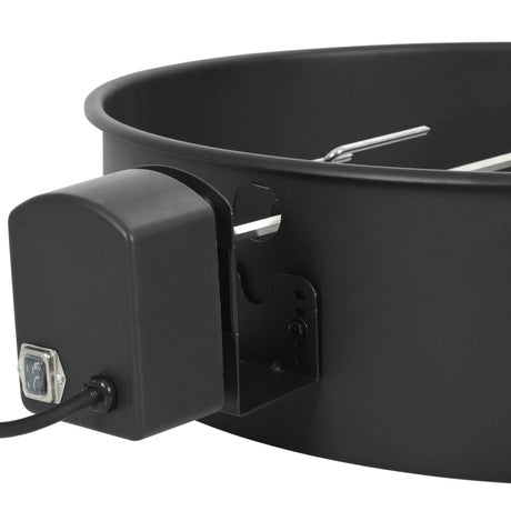 Vidaxl BBQ Rotisserie Ring 57 cm sort