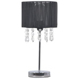 Vidaxl skrivebordslampe omkring E27 sort