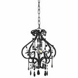 Vidaxl loftlampe med perler omkring E14 sort