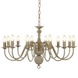 Vidaxl lysekrone 12xe14 Antique White