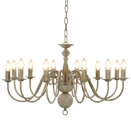 Vidaxl lysekrone 12xe14 Antique White