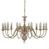 Vidaxl lysekrone 12xe14 Antique White