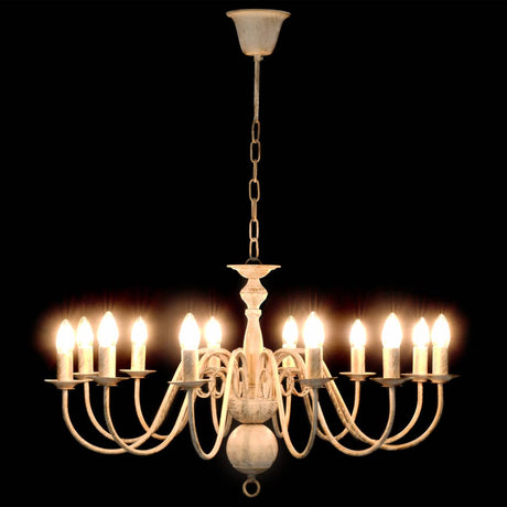 Vidaxl lysekrone 12xe14 Antique White