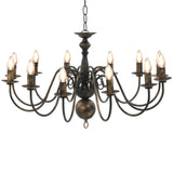 Vidaxl lysekrone 12xe14 Antiques Black