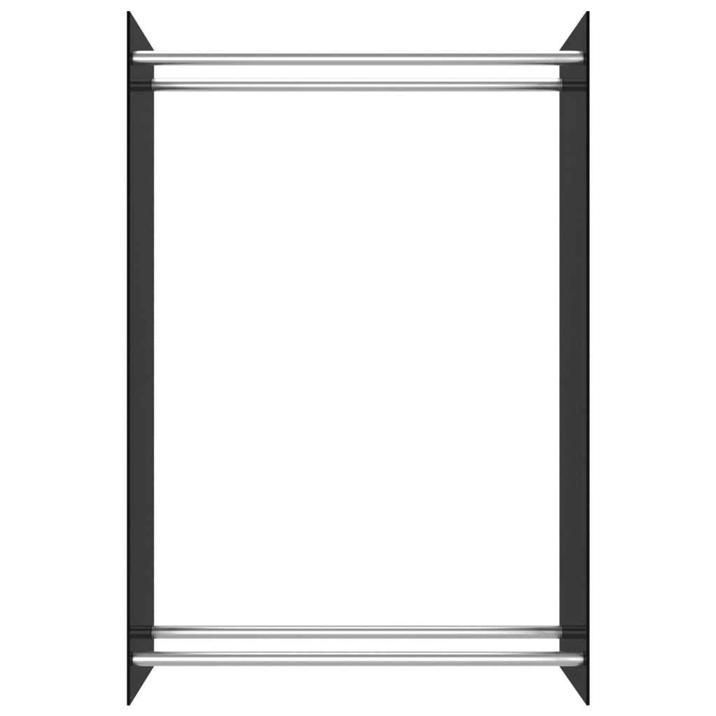 Vidaxl pejs 80x35x120 cm glas sort