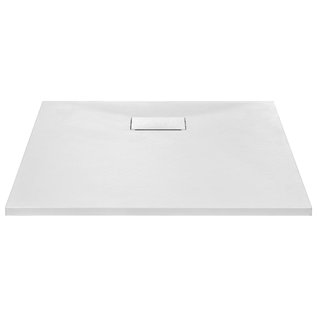 Vidaxl brusebakke 80x80 cm SMC White