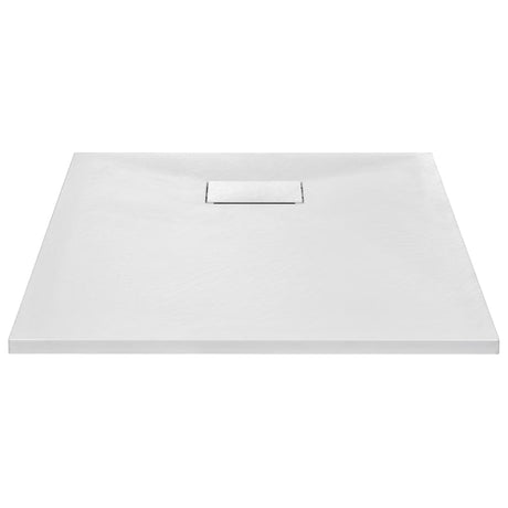 Vidaxl brusebakke 90x70 cm SMC White