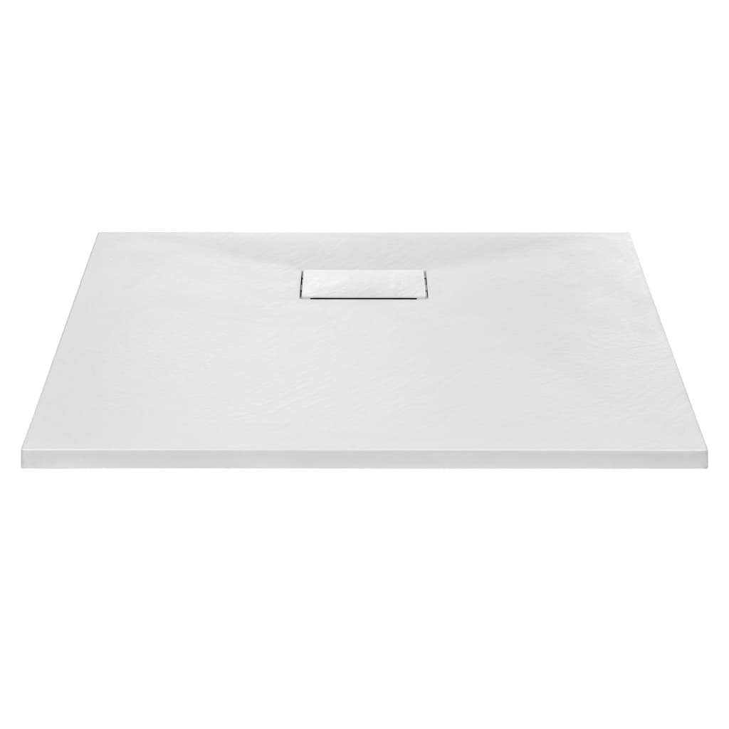 Vidaxl brusebakke 90x80 cm SMC White