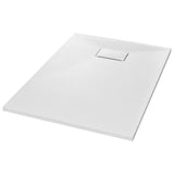 Vidaxl brusebakke 100x70 cm SMC White