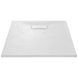 Vidaxl brusebakke 100x70 cm SMC White
