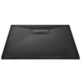 Vidaxl brusebakke 90x70 cm SMC sort