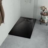 Vidaxl brusebakke 90x80 cm SMC sort