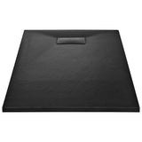 Vidaxl brusebakke 120x70 cm SMC sort