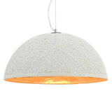 Vidaxl hængende lampe E27 Ø50 cm hvid og guld