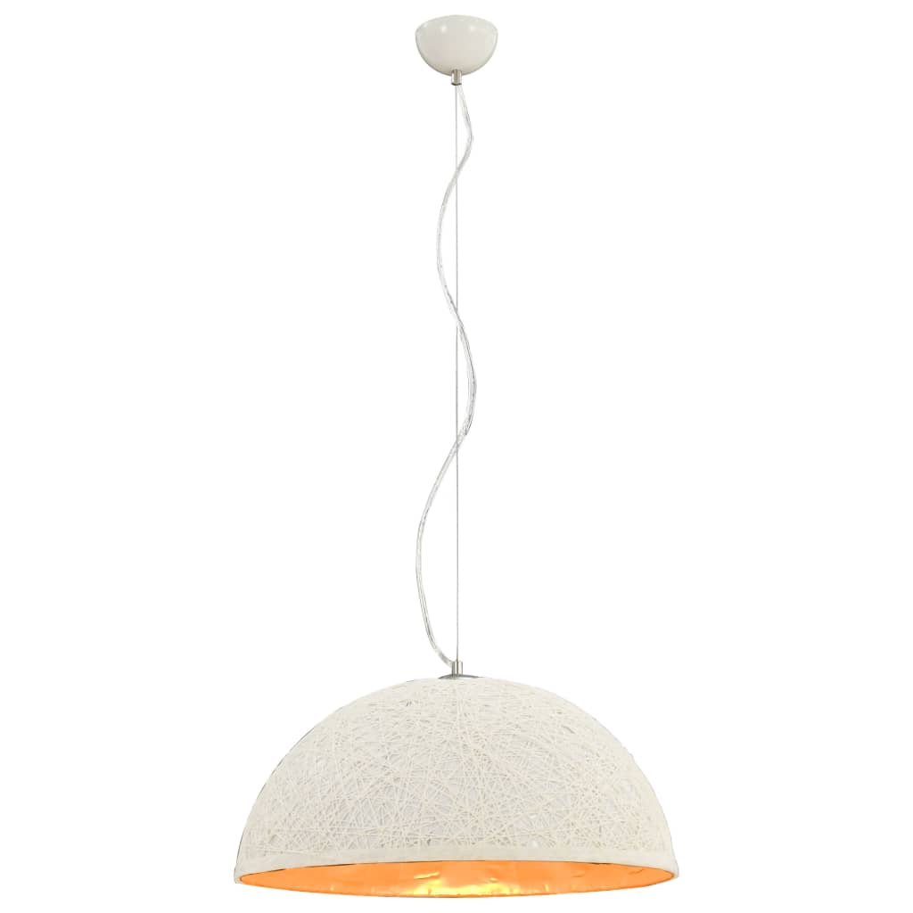 Vidaxl hængende lampe E27 Ø50 cm hvid og guld