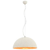 Vidaxl hængende lampe E27 Ø50 cm hvid og guld