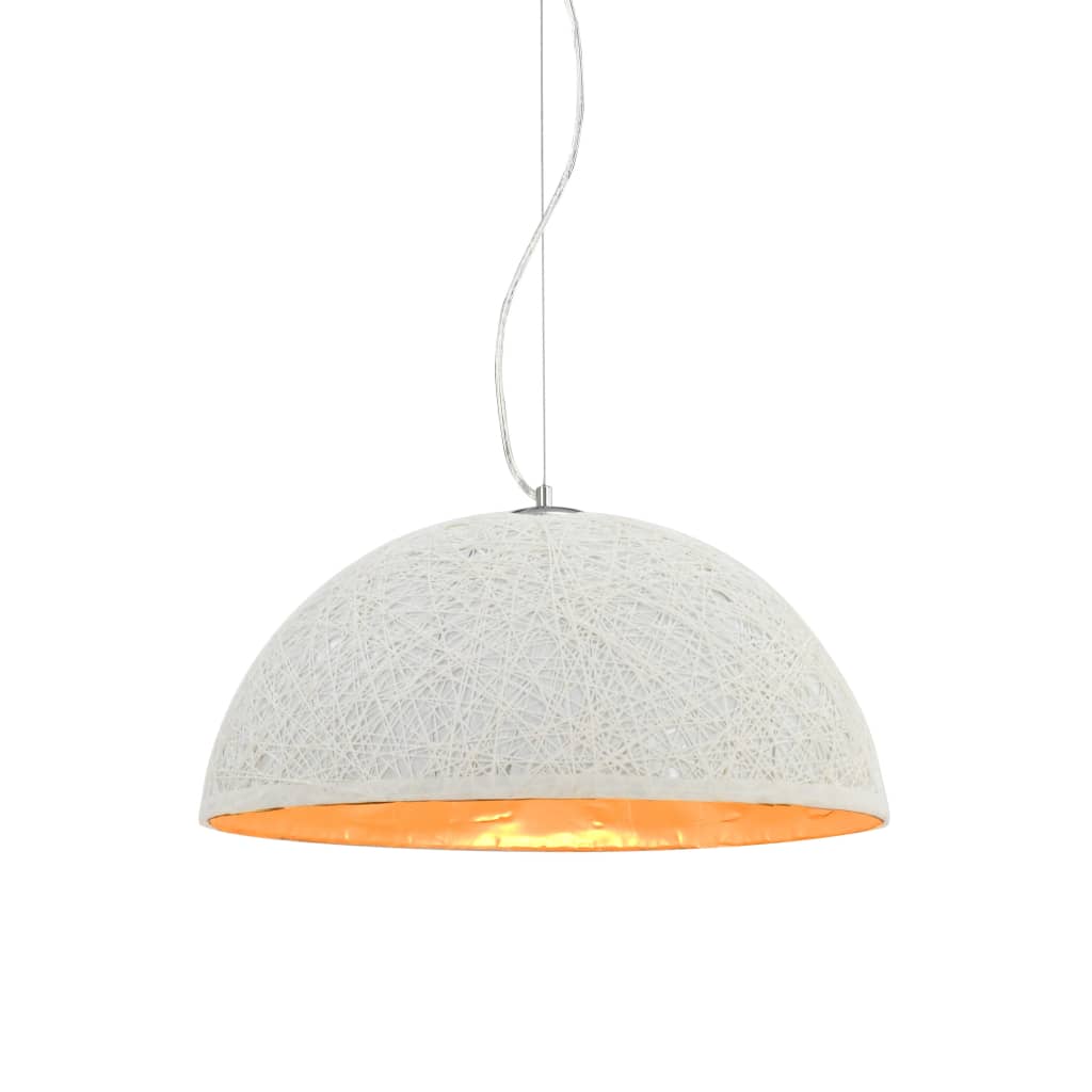 Vidaxl hængende lampe E27 Ø50 cm hvid og guld