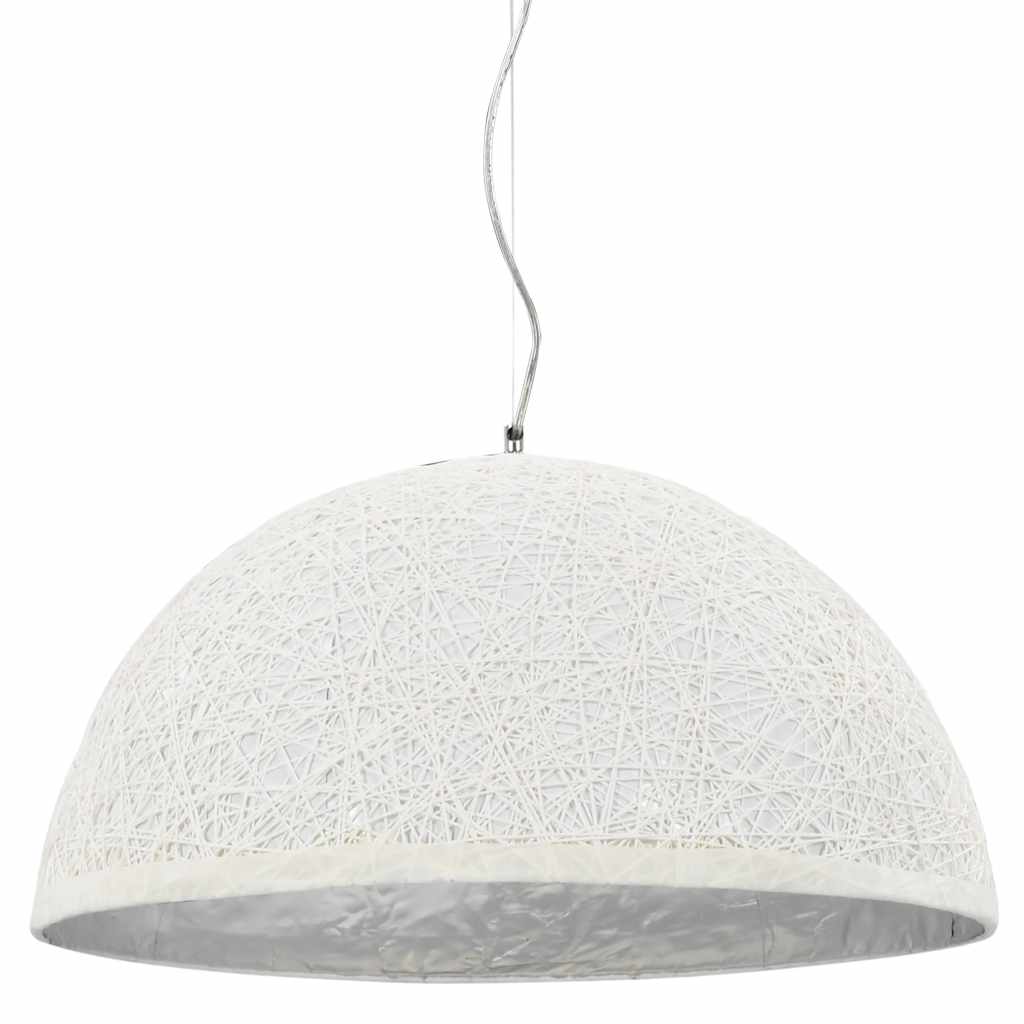 Vidaxl hængende lampe E27 Ø50 cm hvid og sølv