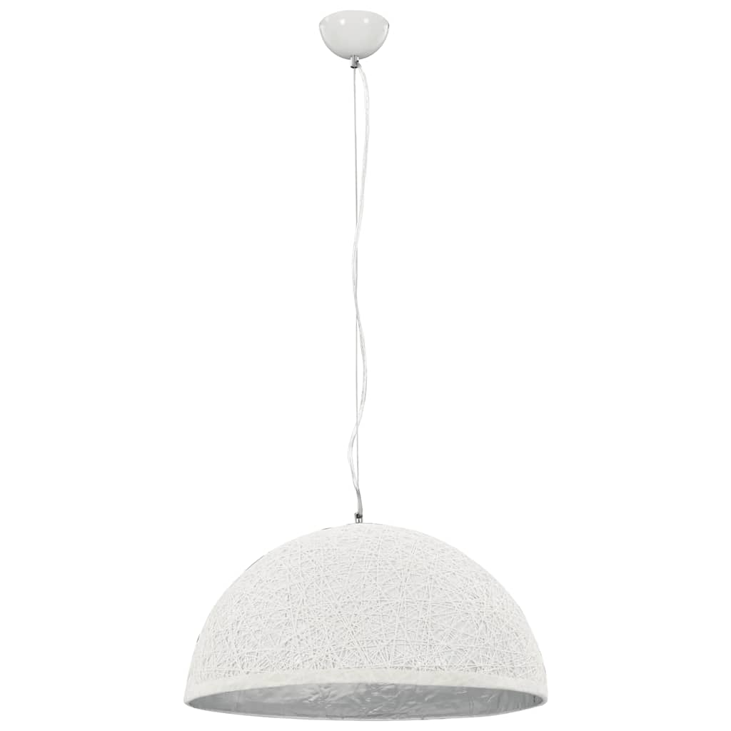 Vidaxl hængende lampe E27 Ø50 cm hvid og sølv