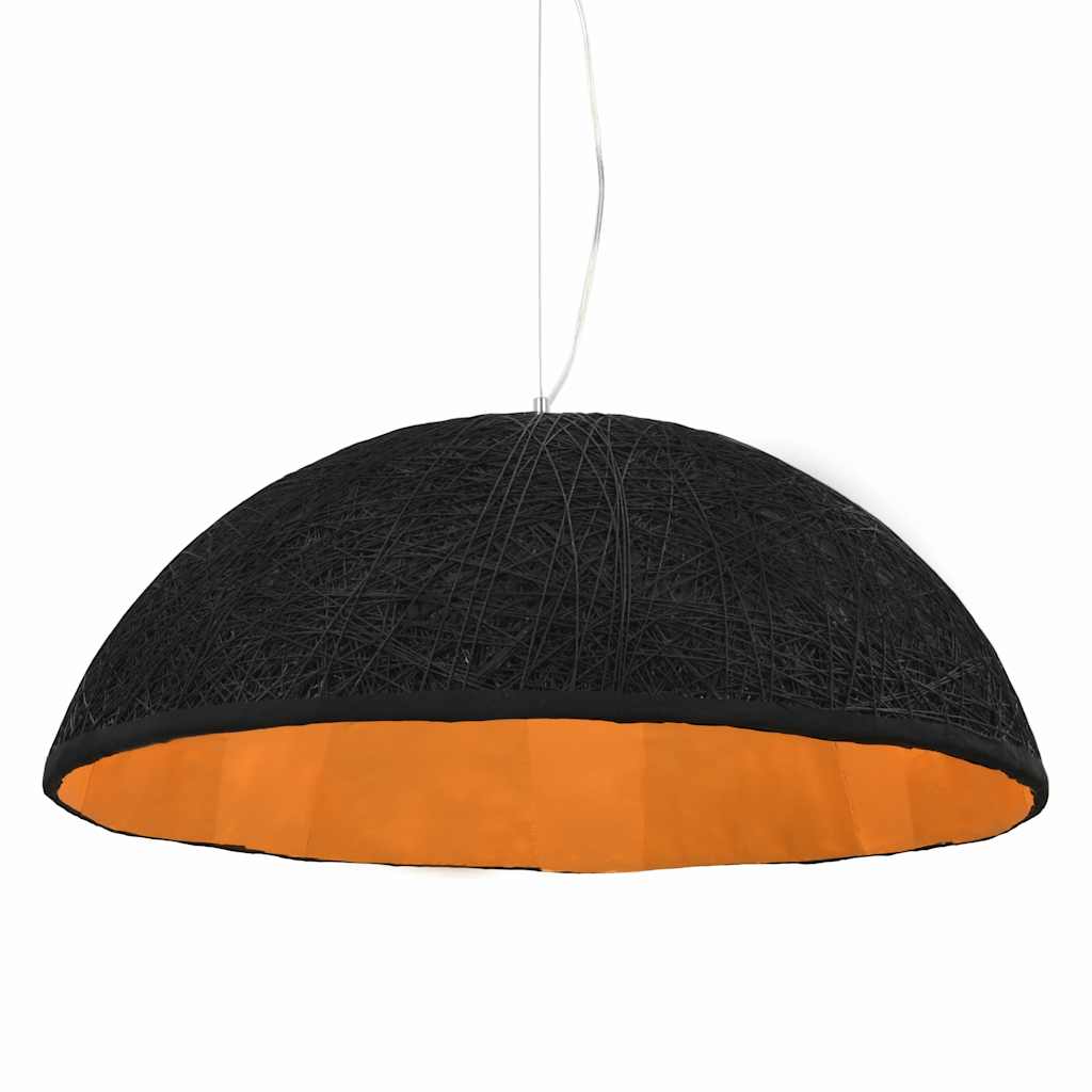 Vidaxl hængende lampe E27 Ø70 cm sort og guld