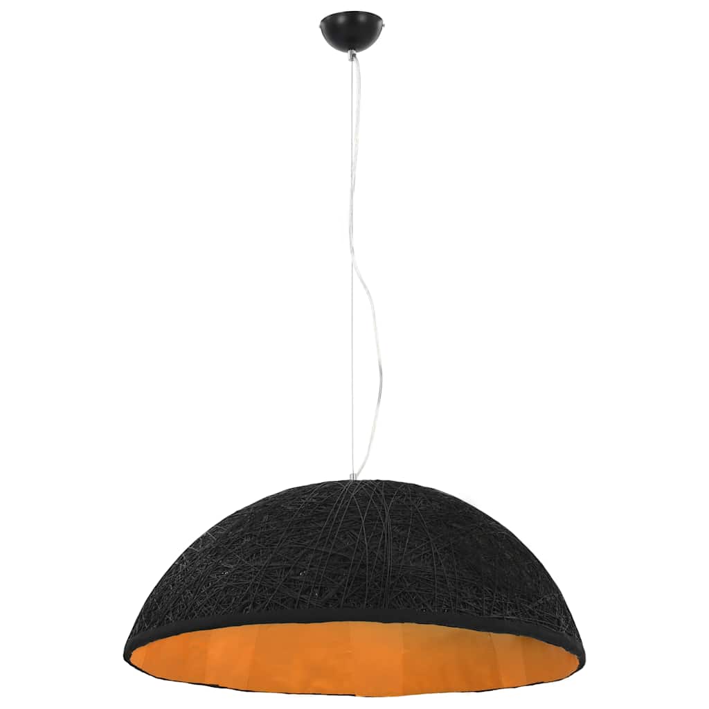 Vidaxl hængende lampe E27 Ø70 cm sort og guld