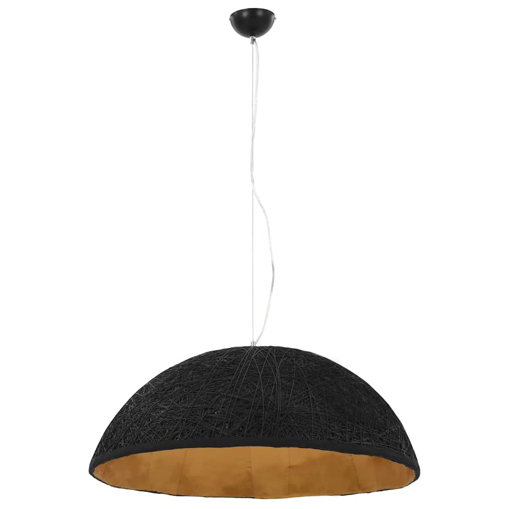 Vidaxl hængende lampe E27 Ø70 cm sort og guld