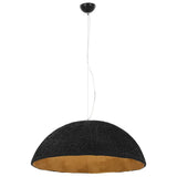 Vidaxl hængende lampe E27 Ø70 cm sort og guld