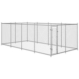 Vidaxl Dog Kennel til udvendig 7,6x3,8x1,9 m