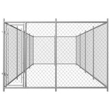 Vidaxl Dog Kennel til udvendig 7,6x3,8x1,9 m