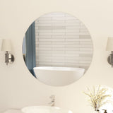Vidaxl Mirror Round Frameless 80 cm glas