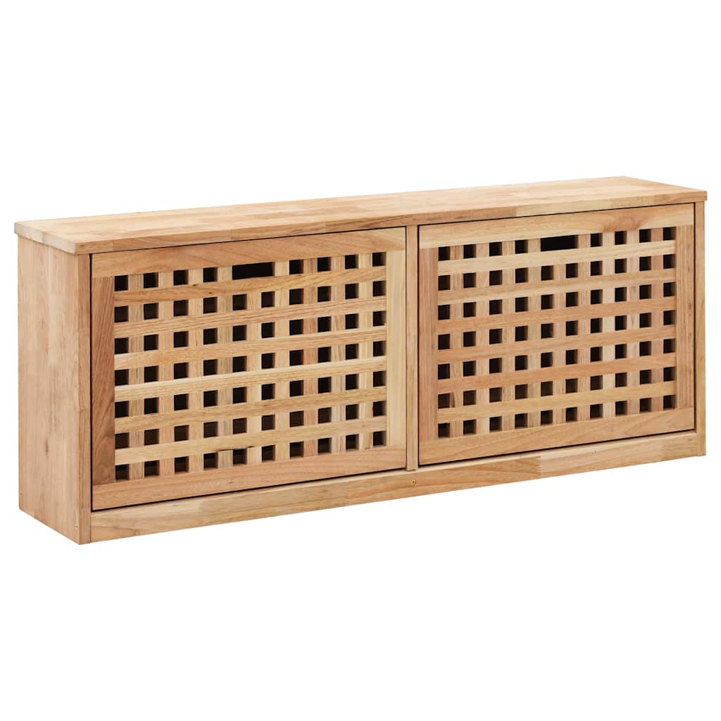 Vidaxl Shoe Storage Bench 94x20x38 CM SOLID WALNUT Wood