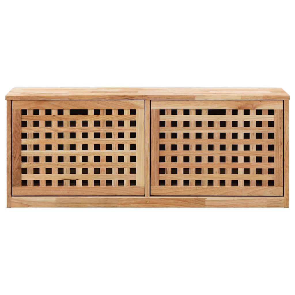 Vidaxl Shoe Storage Bench 94x20x38 CM SOLID WALNUT Wood