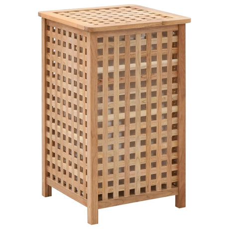 Vidaxl vaskeri kurv 39x39x65 cm solid valnød træ