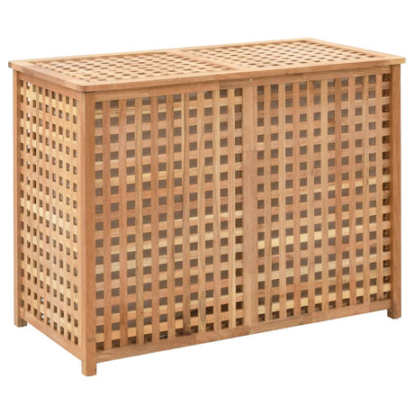 Vidaxl vaskeri Basket 87.5x46x67 Solid valnødstræ