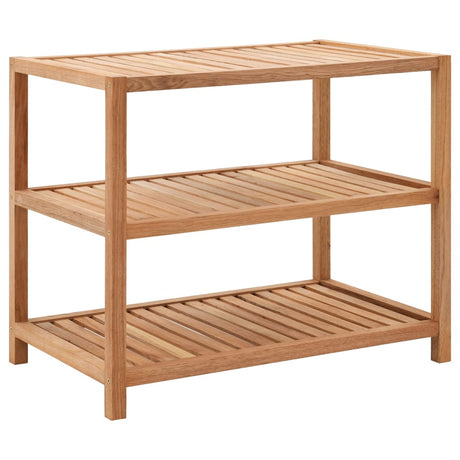 Vidaxl badeværelse rack 65x40x55 cm fast valnød træ