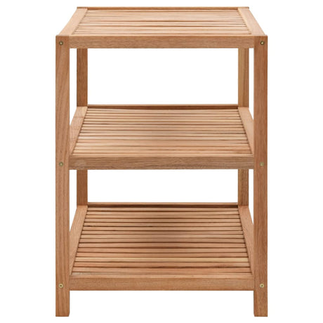 Vidaxl badeværelse rack 65x40x55 cm fast valnød træ
