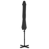 Vidaxl parasol med bærbar base, antracit