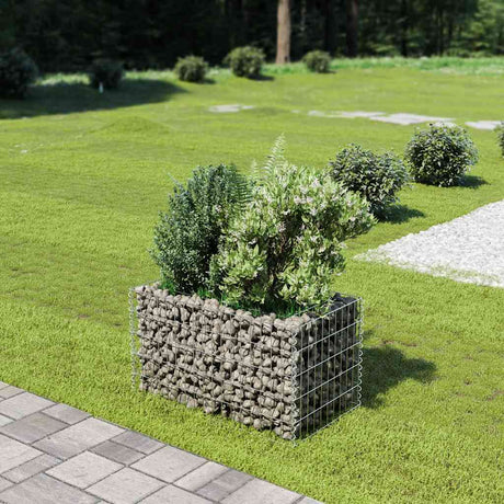 Vidaxl Gabion Planning Box hævet 90x50x50 cm galvaniseret stål