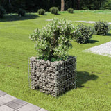 Vidaxl Gabion Planter hævede 50x50x50 cm galvaniseret stål