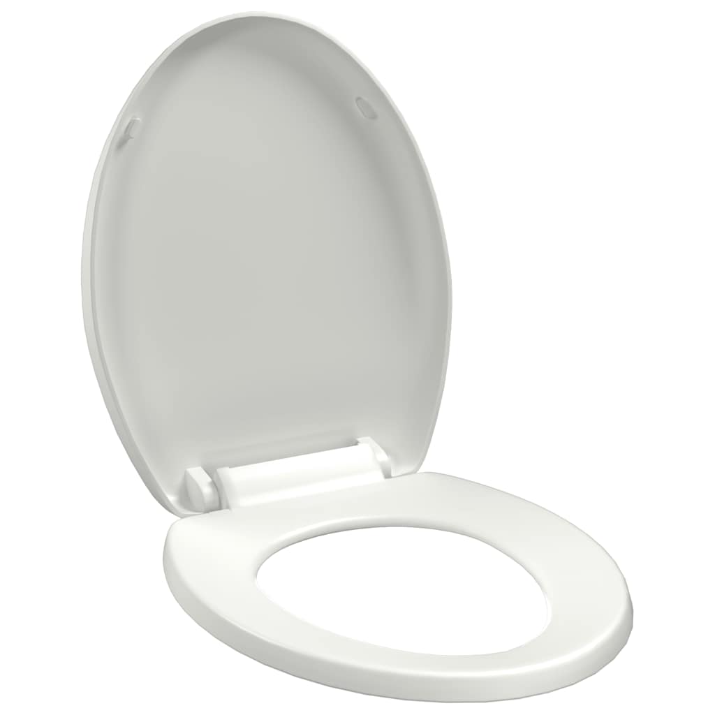 Vidaxl toilet sæde blødt tæt med hurtig frigivelse design hvid