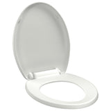 Vidaxl toilet sæde blødt tæt med hurtig frigivelse design hvid