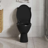 Vidaxl toilet sæde blødt tæt med hurtig frigørelsesdesign sort