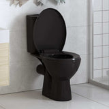 Vidaxl toilet sæde blødt tæt med hurtig frigørelsesdesign sort